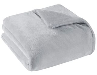 Olliix by Sleep Philosophy Plush Grey 60"x70"-18lbs Weighted Blanket