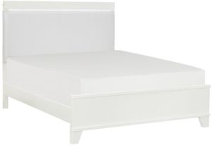 Homelegance® Kerren White Full Bed with LED Lighting