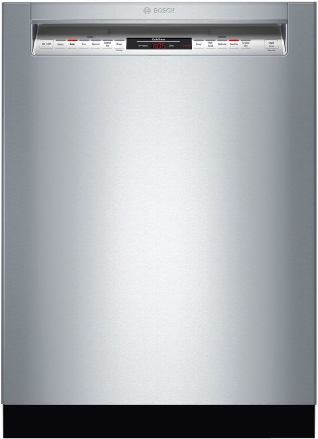 Bosch® 800 Series 24" Stainless Steel Front Control Built In Dishwasher