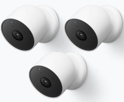 Google Nest Pro 3 Pack Snow Nest Nest Cam (outdoor or indoor, battery)