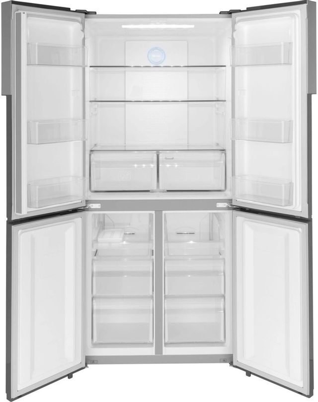 Haier 16.4 Cu. Ft. Fingerprint Resistant Stainless Steel Counter Depth Bottom Freezer Refrigerator 3