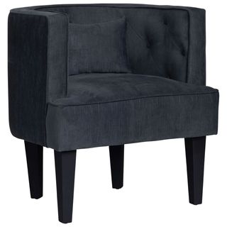 Crestview Collection Elin Armchair Segovia Charcoal Fabric