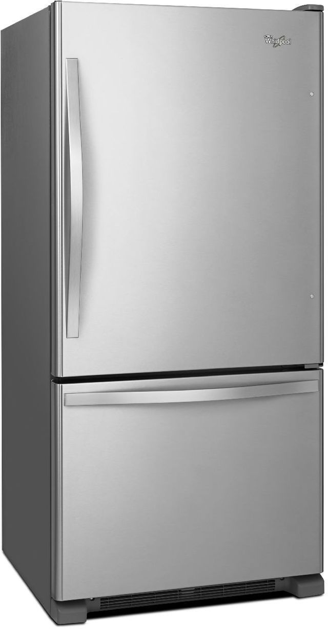 Whirlpool® Gold® 22.1 Cu. Ft. Stainless Steel Bottom Freezer Refrigerator 8