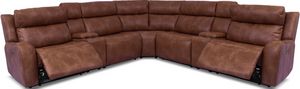 Cheers by Man Wah 7pc Power Reclining Sectional with Power Headrest P08611690