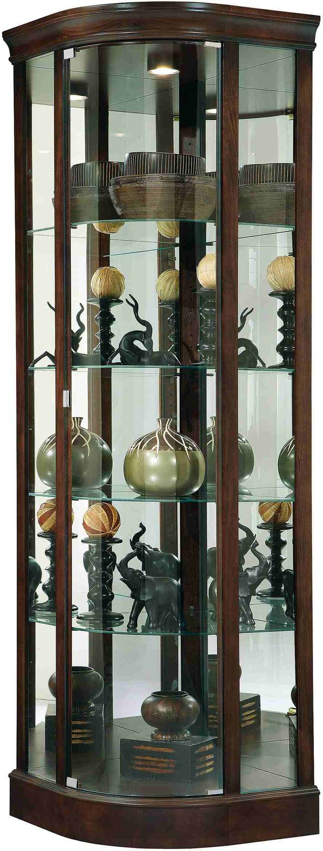 Howard Miller® Marlowe III Espresso Corner Curio Cabinet