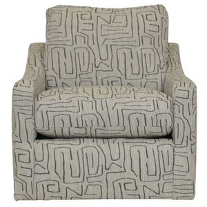 Sofamaster Prato Pewter Swivel Accent Chair