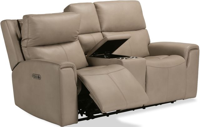 Flexsteel® Jarvis Mica Power Reclining Loveseat with Console and Power Headrests 2