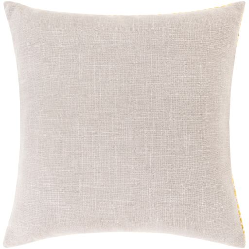Surya Kanga Saffron 18" x 18" Toss Pillow with Polyester Insert 2