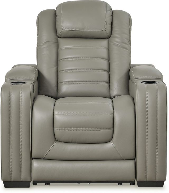 Signature Design by Ashley® Backtrack Gray Power Recliner 1