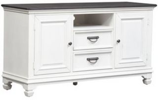 Liberty Allyson Park Wirebrushed White 56" TV Console