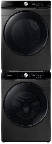 Samsung Brushed Black Front Load Laundry Pair 15