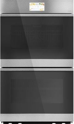 Cafe™ Minimal 30" Platinum Glass Built In Convection Double Electric Wall Oven