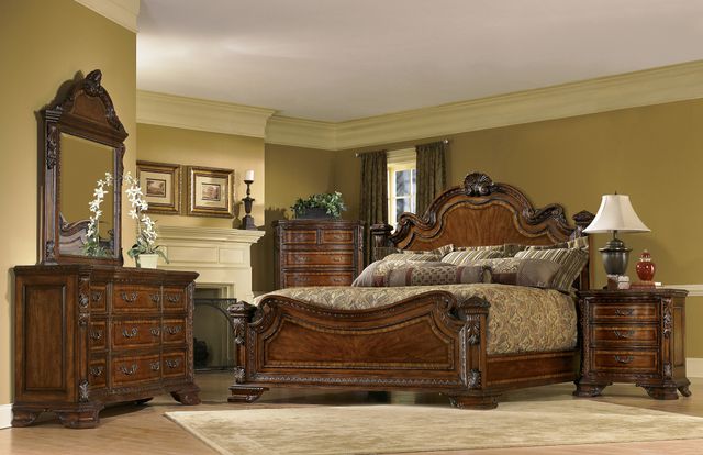 A.R.T. Furniture® Old World Cherry Queen Estate Bed 2