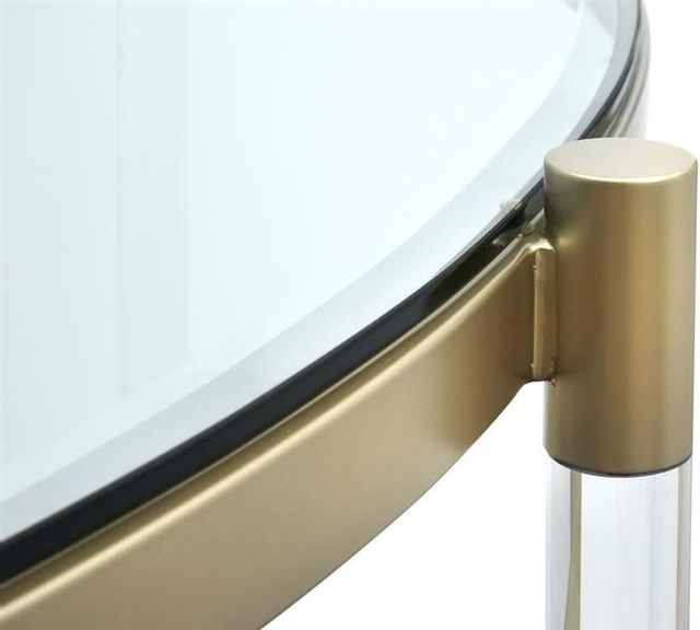 Magnussen® Home Silas Platinum Demilune Sofa Table 6