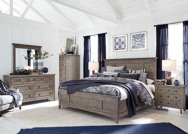 Magnussen Home® Paxton Place Très grand lit rangement gris queue d'aronde 8
