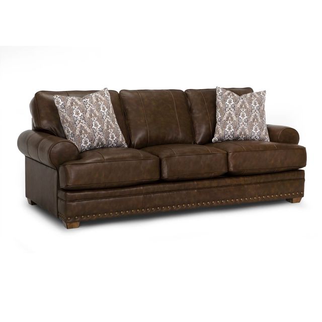 Franklin Tula Leather Brown Sofa & Loveseat-2