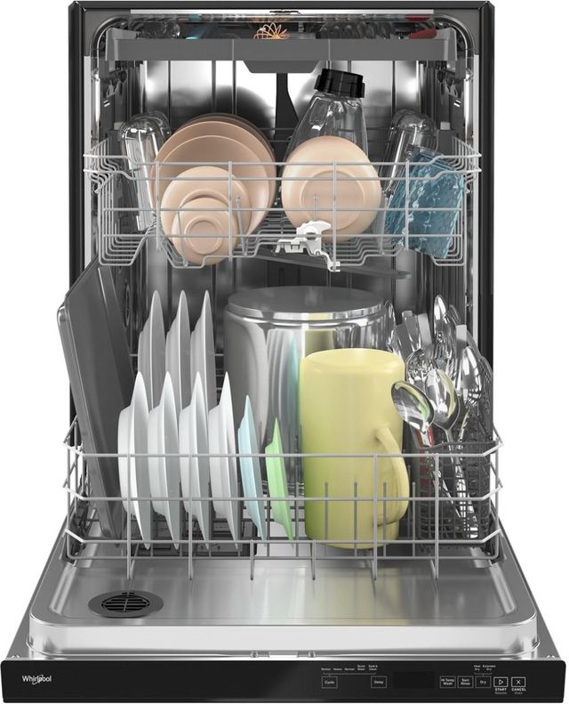 Whirlpool® 24" Black Top Control Built In Dishwasher-2