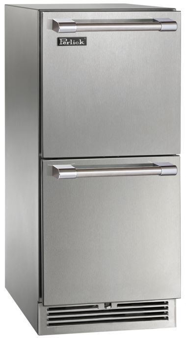 Perlick® Signature Series 2.8 Cu. Ft. Stainless Steel Outdoor Under The Counter Refrigerator -0