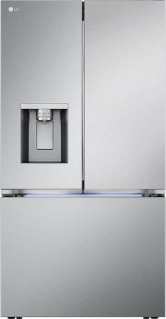 Réfrigérateur à portes françaises de 36 po à profondeur comptoir LG® de 25.5 pi³ - Acier inoxydable résistant aux traces de doigts