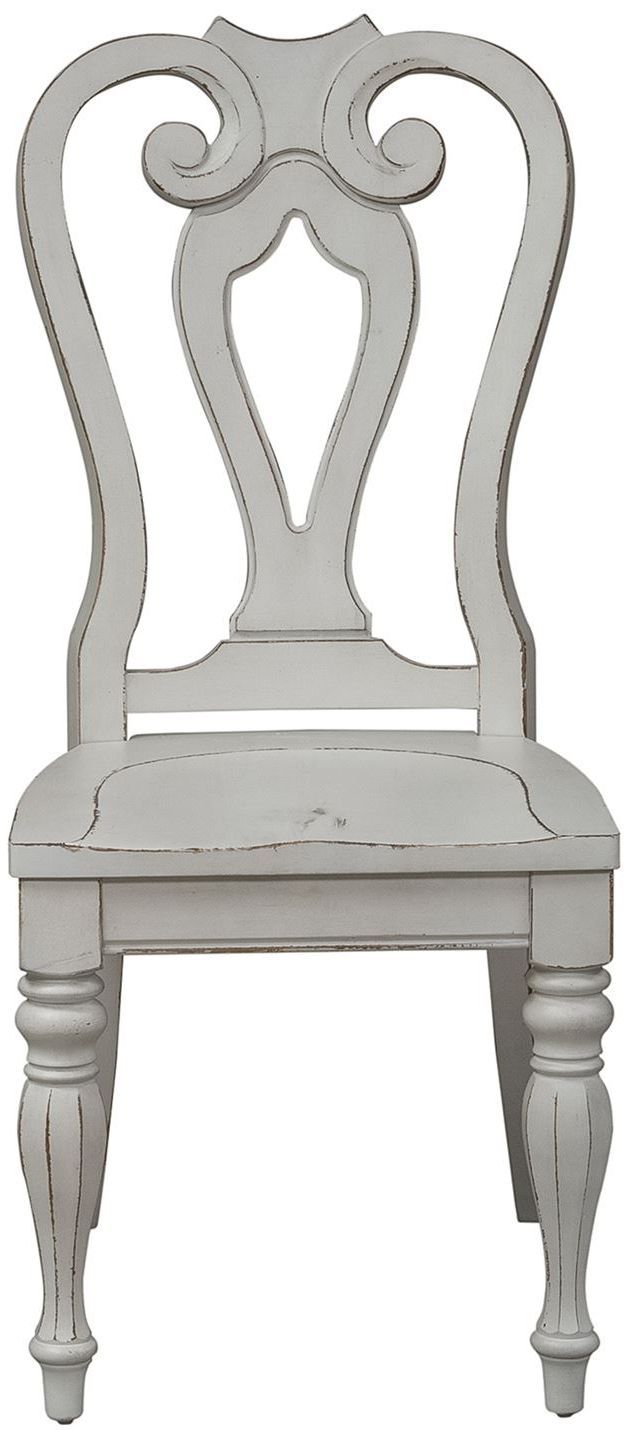 Liberty Furniture Magnolia Manor 5 Piece Antique White Pedestal Table Set 5