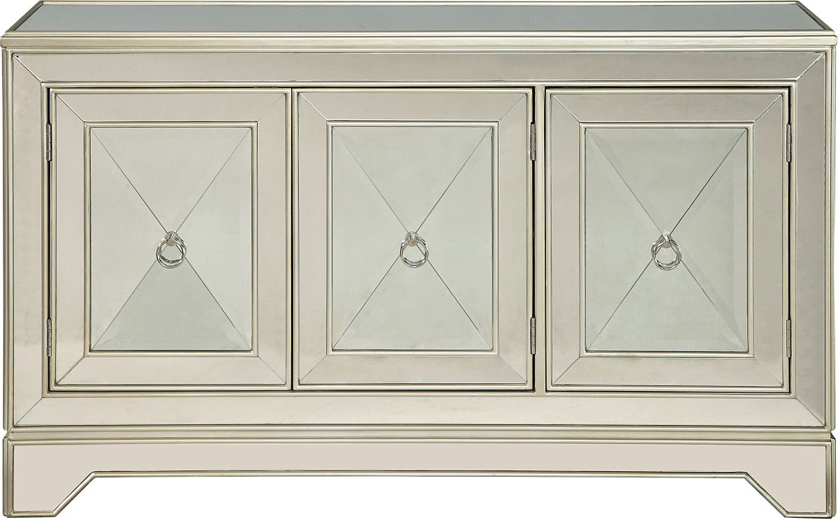 Accents by Andy Stein™ Prospect Metallic Gold Media Credenza