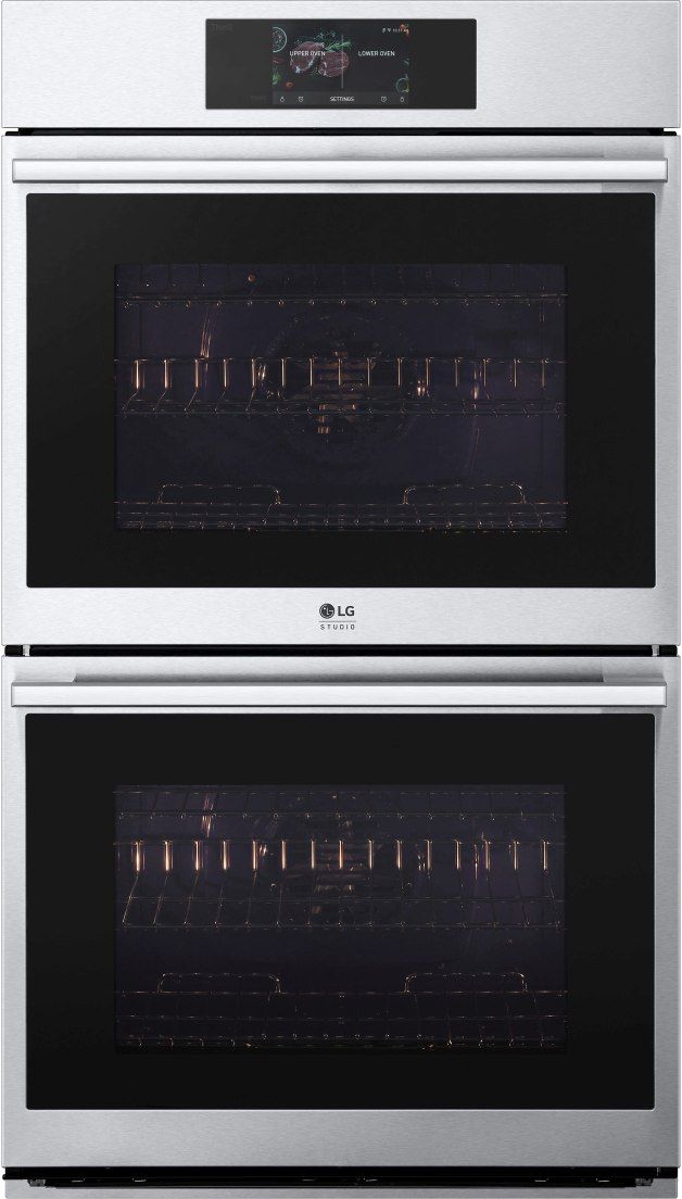 LG Studio 30" Stainless Steel Double Electric Wall Oven-0