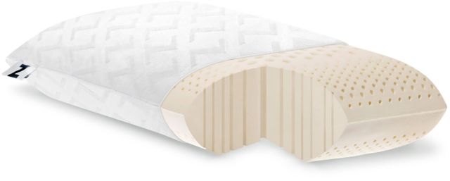 Malouf® Z® Zoned Talalay Latex Low Loft Plush Queen Pillow 3