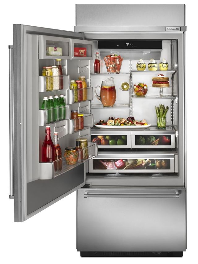 Réfrigérateur à congélateur inférieur de 36 po KitchenAid® de 20,9 pi³ - Acier inoxydable 2