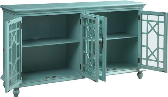Coast2Coast Home™ Accents by Andy Stein Bayberry Blue Rub-through Media Credenza 2