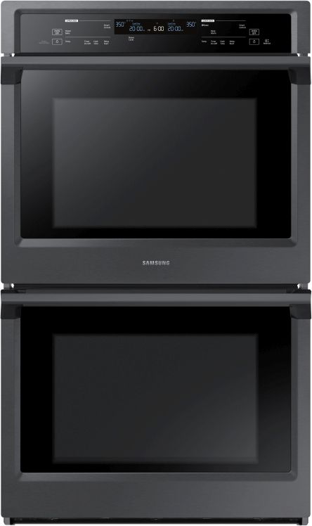 Samsung 30" Fingerprint Resistant Black Stainless Steel Electric Built In Double Wall Oven-0