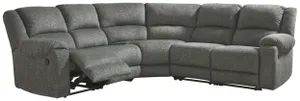 Signature Design by Ashley® Goalie 5-Piece Pewter Reclining Sectional