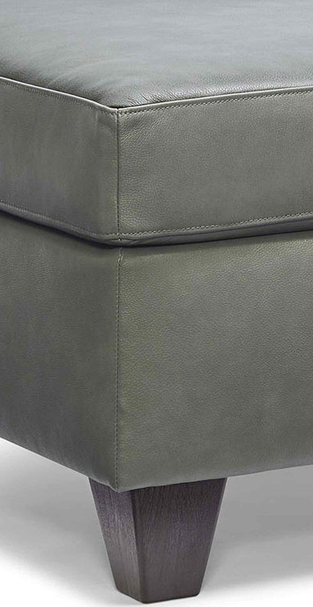 Lane® Home Furnishings Carlisle Silver Leather Ottoman-1