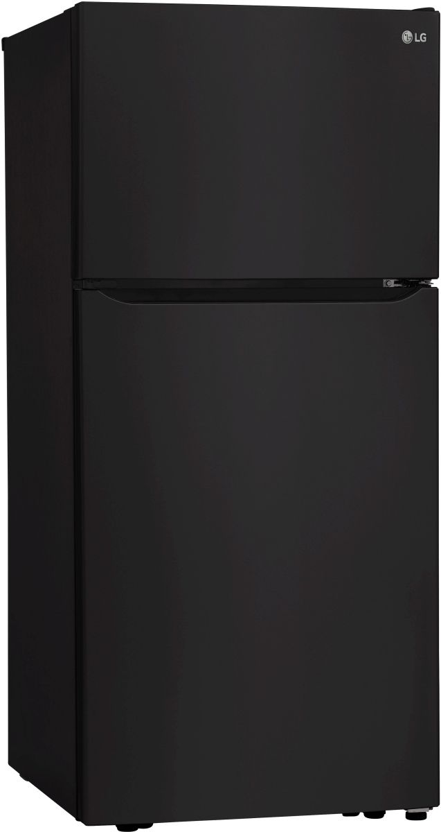 LG 30 in. 20.2 Cu. Ft. Smooth Black Top Freezer Refrigerator-3