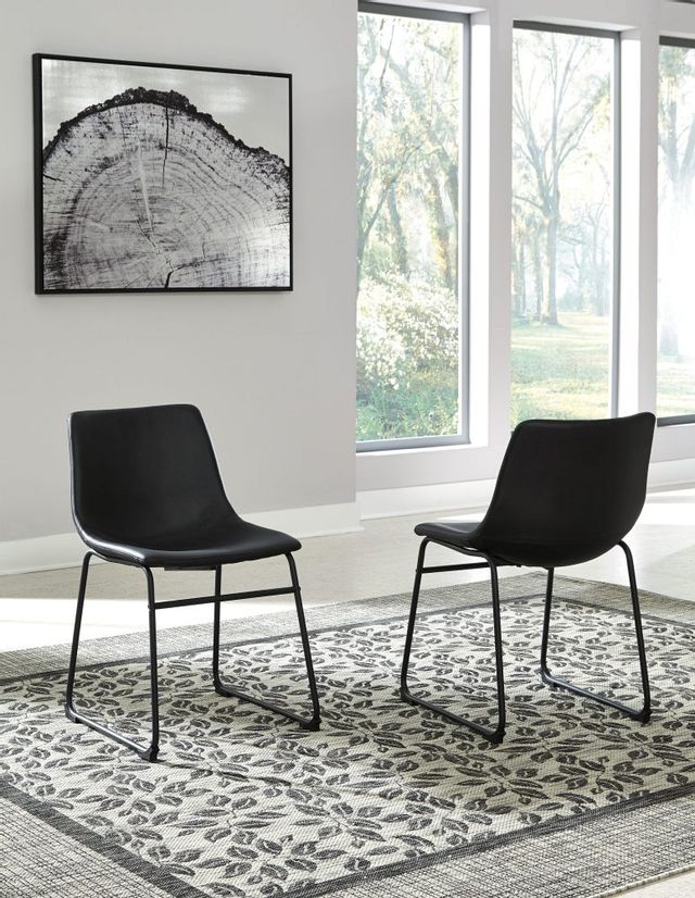 Centiar Black Upholstered Dining Side Chair 5