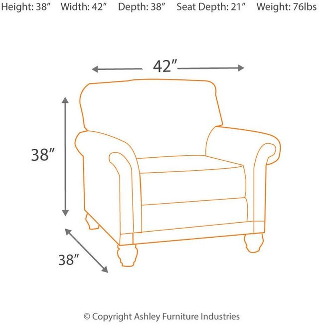 Ashley® Blackwood Taupe Chair 3