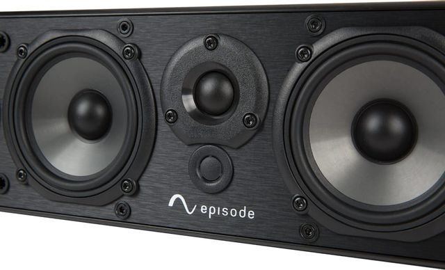 SnapAVEpisode® 350 Series Black 3-Channel Passive Soundbar for TVs 65"+ 4