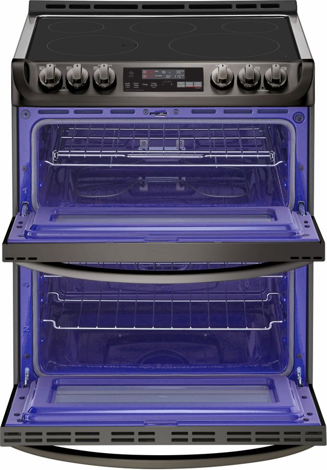 LG 30" Black Stainless Steel Slide In Electric Double Oven Range-1