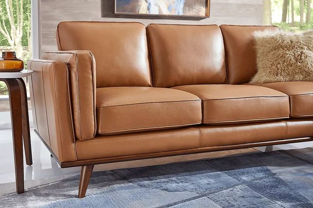 Cassina Court Caramel Leather Sofa-2