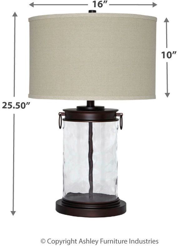 Signature Design by Ashley® Tailynn Glass Table Lamp 2