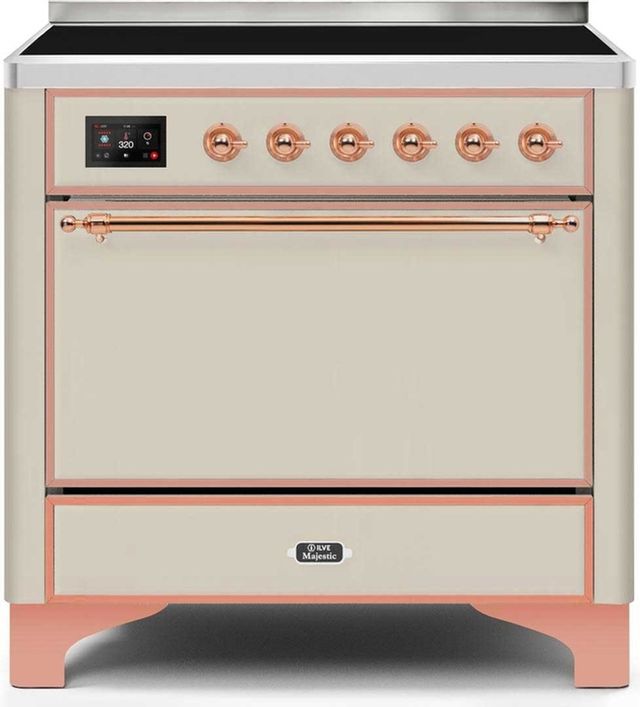 Ilve Majestic Series 36" Stainless Steel Freestanding Induction Range 6