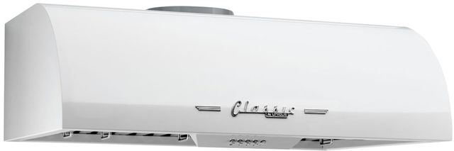 Unique® Appliances Classic Retro 30" Marshmallow White Under Cabinet Range Hood 1