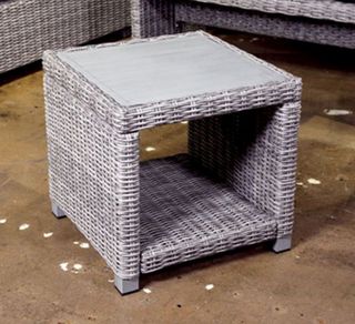 Signature Design by Ashley® Naples Beach Light Gray Outdoor End Table