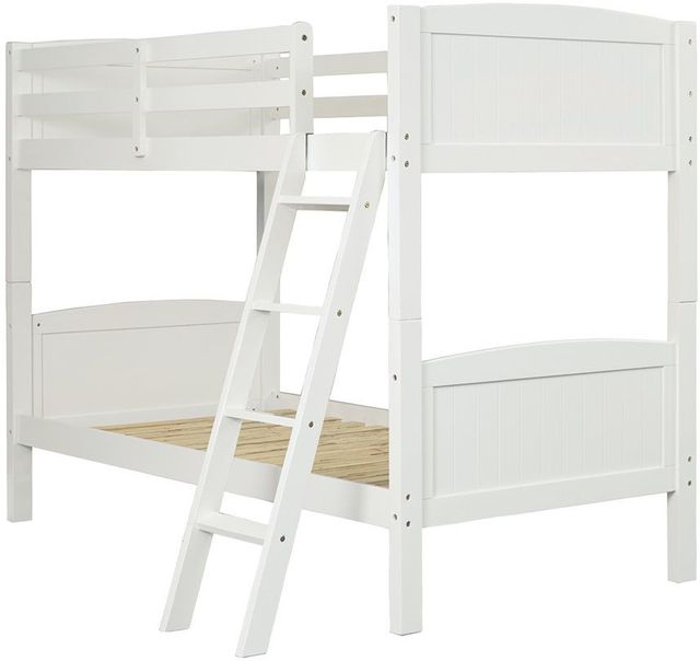 Signature Design by Ashley® Kaslyn White Twin Over Twin Bunk Bed-0