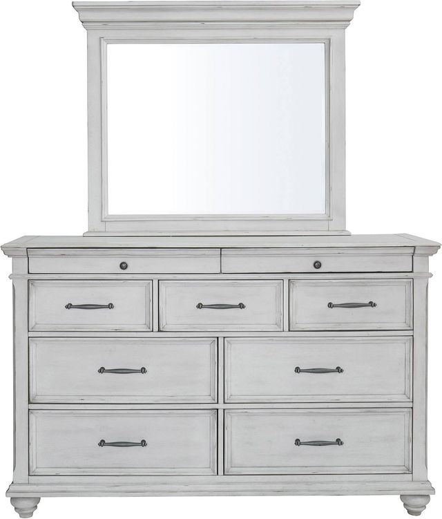 Benchcraft® Kanwyn Whitewash Dresser And Bedroom Mirror-1