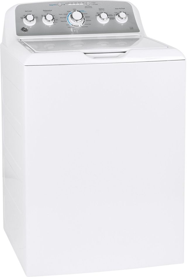 GE® 4.6 Cu. Ft. White Top Load Washer 1