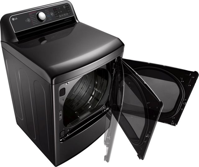 LG 7.3 Cu. Ft. Black Steel Front Load Electric Dryer 5