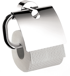 AXOR® Uno Chrome Toilet Paper Holder with Cover