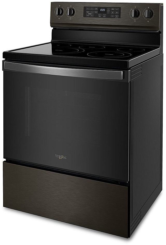 Whirlpool® 30" Black Stainless Freestanding Electric Range with 5-in-1 Air Fry Oven-2