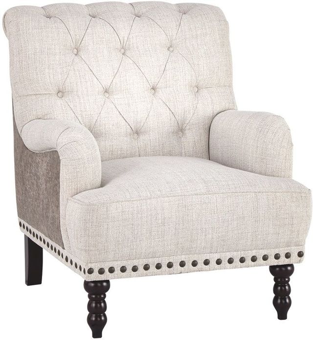 Signature Design by Ashley® Tartonelle Ivory/Taupe Accent Chair 0