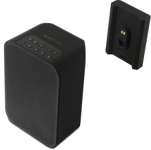 Bluesound Pulse Black Matte Portable Wireless Multi-Room Streaming Speaker with Battery Pack